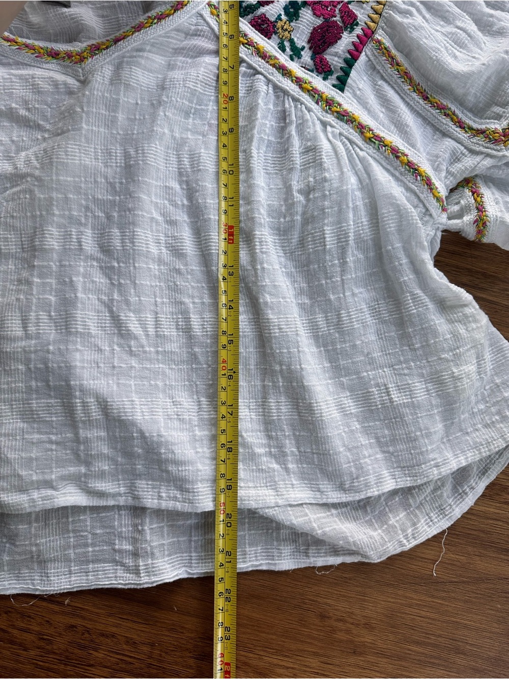 Anthropologie pilcro and the letterpress tawny embroidered blouse - Picture 5 of 11